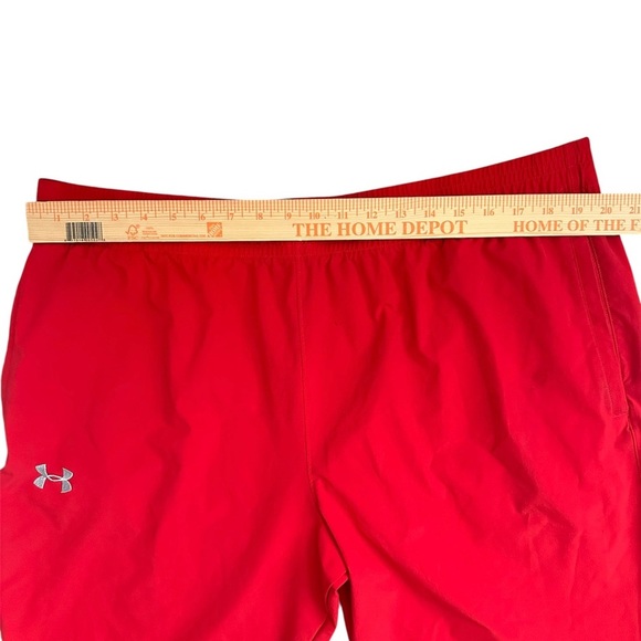 Under Armour Men’s XXL Red Reflective Track Pants Loose Fit Joggers - Picture 4 of 7
